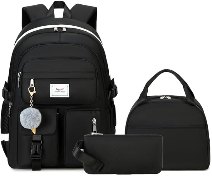 Girls Backpack Stylish Schoolbag Set by Jaygulf