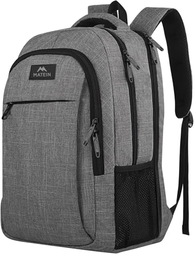 Grey 17 Inch TSA Friendly Travel Laptop Backpack for Women and Men (17 Inch / Light Gray)