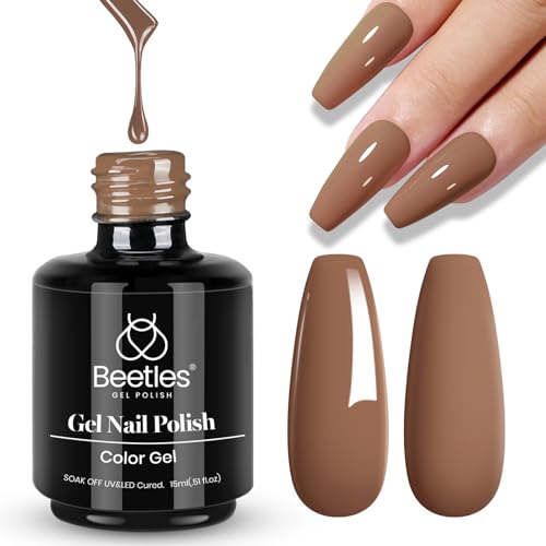 Beetles Brown Gel Polish (I - Creme Brown | Latte Haze)