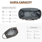 Garment Bags for Travel Canvas Duffle Bags for Men Hanging Suitcase (Grey)