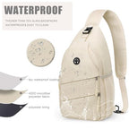 Crossbody Bags for Women Men Trendy Sling Bag Backpack Chest Bag (Large / Light Grey)