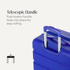 7366 Signature Hardside Expandable Luggage with Spinner Wheels (Checked-Medium 23-Inch / Cobalt)