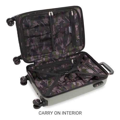 7272 Energie Expandable Hardside Luggage with Spinner Wheels and TSA Lock (2-Piece Set (19/27) / Gunmetal)