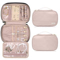 Jewelry Travel Case Organizer for Necklaces (Pink)