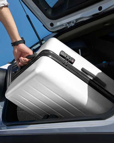 Carry On Suitcase (06-Solid White (Danube) / Carry-On 20-Inch)