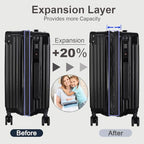 Black Luggage Set 3 Piece