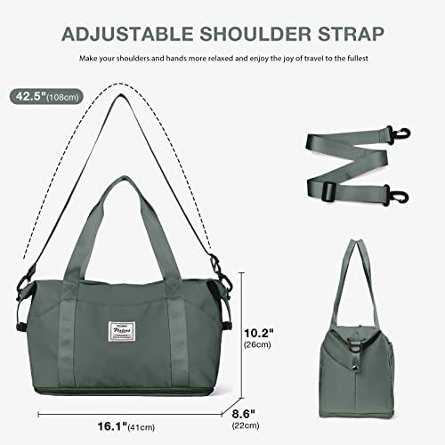 Weekender Bags For Women (B2-green-expandable / X-large)