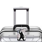 American Flag Leather Luggage Tag with Stainless Steel Ring (4 PCS / American Flag)