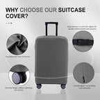 Travel Luggage Cover (Slate Gray / 22-23inch)
