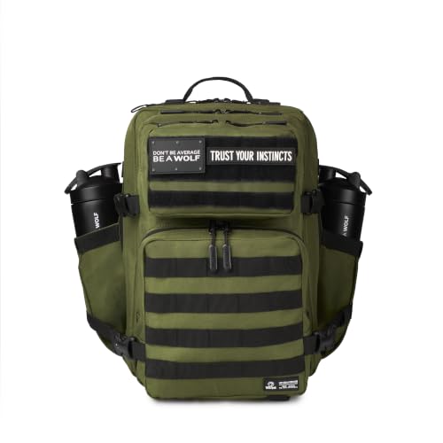 35L Tactical Gym Backpack (Athletic Green (Black Molle))