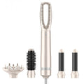 5-in-1 Hair Dryer Brush Set, 1200W, Lightweight, ALCI Safety, Tourmaline Technology, Champagne Gold (Champagne Gold) (Champagne Gold)