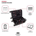 7272 Energie Expandable Hardside Luggage with Spinner Wheels and TSA Lock (Carry-On 19-Inch / Black)