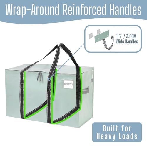 6 Pack Heavy Duty Moving Bags (6 Pack / Shiny Light Green)