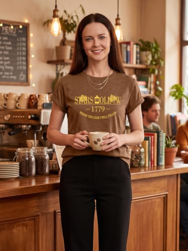 Fall Leaf Shirts 1779 Autumn Festival Short Sleeve Tee Tops Coffee (X-Large / Coffee)