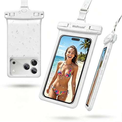 Waterproof Phone Pouch (1 Pack - White7.0")
