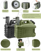 3.5 Gallon Water Jug with Rechargeable Touch Pump (Green Pump / 3.5 Gal)