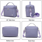 NOL 8L Insulated Lunch Bags for Women Cooler Bag Lightweight Nylon Waterproof Lunch Box For Work (Light Purple / Medium (8 Liters))