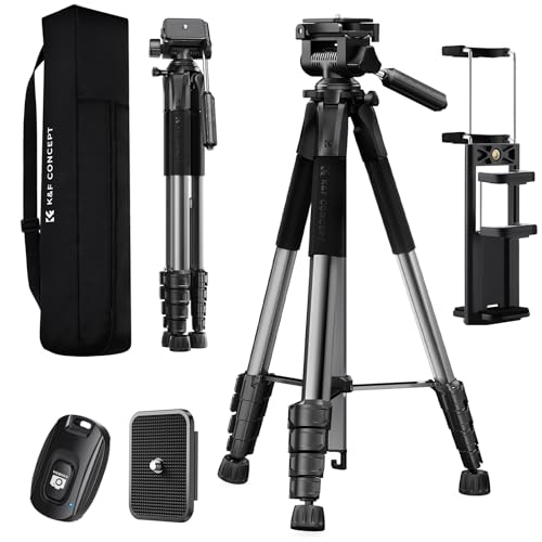 75" Aluminum Camera Tripod (Dark Grey)