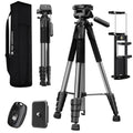 75" Aluminum Camera Tripod (Dark Grey)