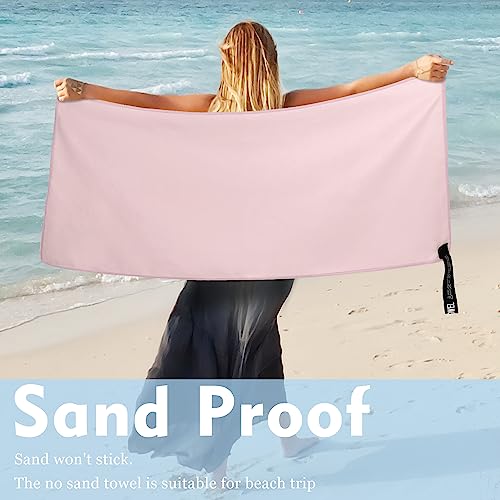 Microfiber Travel Towel (Pink / M:20"×40")