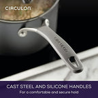 A1 Series Nonstick Straining Sauce Pan with Lid