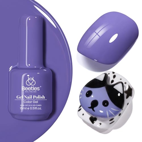 Beetles Purple Gel Polish (J - Creme Purple | Perivinkle)