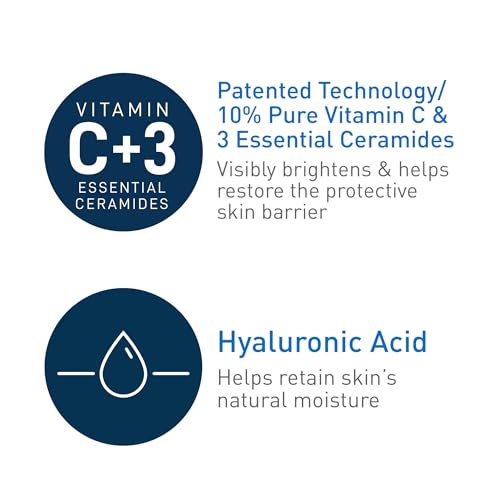 Skin Brightening Vitamin C Serum for Face with Hyaluronic Acid (1 Fl Oz (Pack of 1))