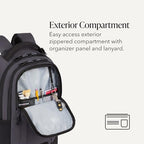 Cecil 18 Inch Laptop Backpack Fits 16 (18-Inch / Dark Grey/Black)