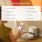 Q10 S5+ Robot Vacuum and Mop (White)