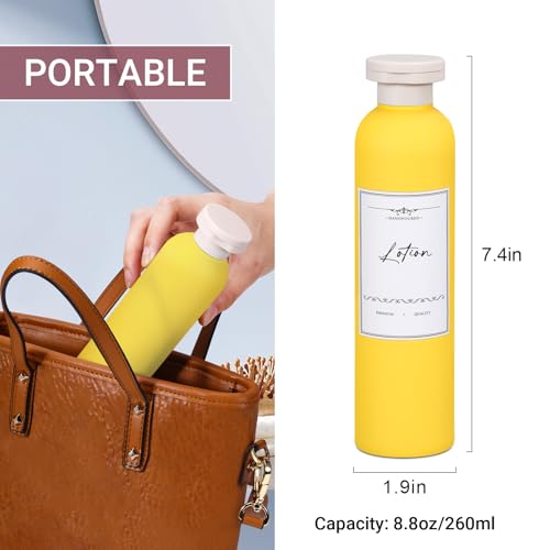 Travel Shampoo Bottle (Orange+yellow +Pink+light Blue)