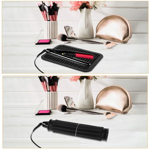 Large Heat Resistant Mat for Styling Tools (Black)