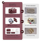 Travel Makeup Bag Cosmetic Bags for Women (A-910-Red)