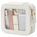 Clear Makeup Bag Small (Off-White / Mini Chic)