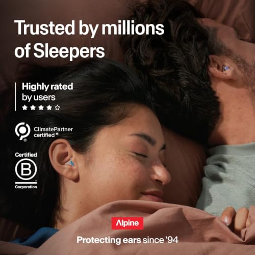 Alpine SleepDeep Reusable Earplugs for Sleeping (M)