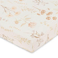 Violet Floral 100% Cotton Sateen Fitted Crib Sheet (Violet Floral)