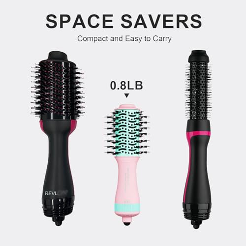 Dual Voltage Travel Dryer Styler in One (50mm Oval / Macaron Pink)