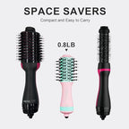 Dual Voltage Travel Dryer Styler in One (50mm Oval / Macaron Pink)