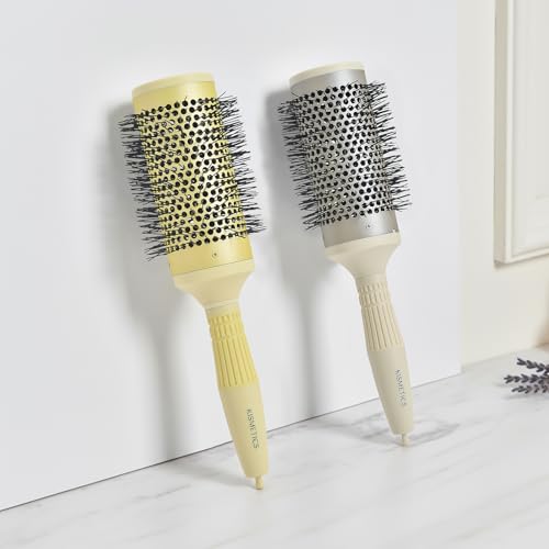 Large Round Brush for Blow Drying (Beige)