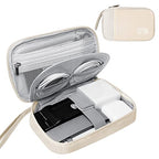 Portable Electronic Organizer Case (D-Double Beige S / Double Layer-S)