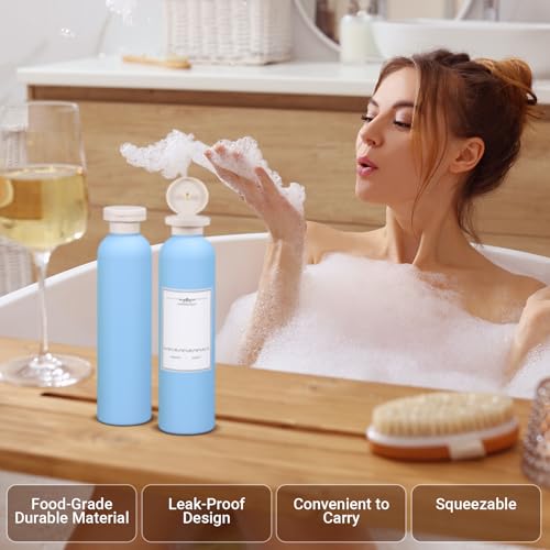Travel Shampoo Bottle (Orange+light Blue)