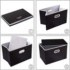 Extra Large Collapsible Storage Bins with Lids [3 (Black / XXL (3-Pack))
