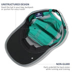 Baseball Cap Nylon Running Cap Outdoor Sports Hat for Men Women Adjustable Quick Drying Reflective Foldable UPF50+ Breath Mesh Water Repellency Race Performance Lightweight Green (6 7/8-7 1/2 / Green)
