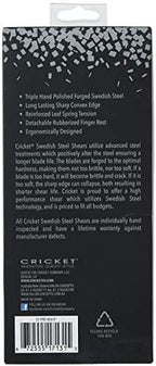 Cricket S1 Pro Series 600 6 inch Haircut Shears, Stylist Barber Salon Tools, Hair Cutting Scissors Professional, Convex Edge, Swedish Steel Hair Scissors Professional for Women and Men
