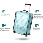 28 Inch Waterproof Clear Suitcase Cover (Black Trim-0.4mm / 28" Suitcase Cover.)