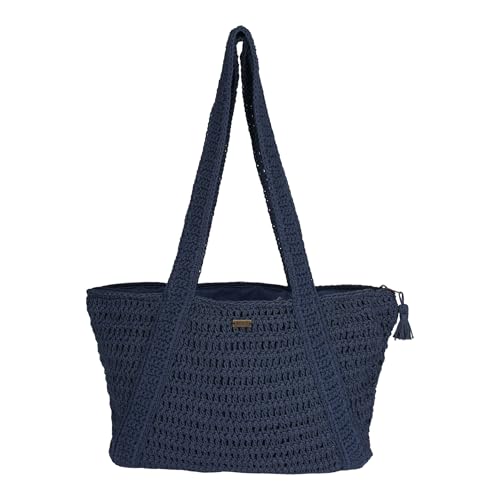 Women's Beach Tote Bag (One Size / Chips and Guacamole - Vintage Indigo)
