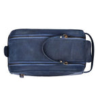 Leather Toiletry Bag for Men (Blue)