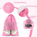 Pink Travel Shoe Bags (Pink / 10 Pack)