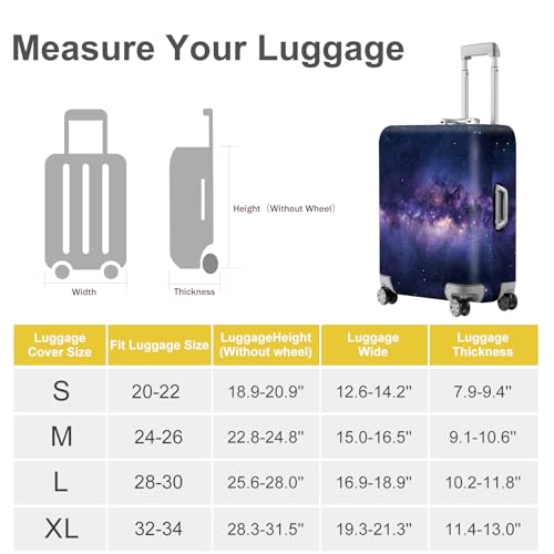 Galaxy Space Luggage Cover (#130 / M(fits 24-26Inch suitcase))