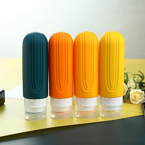 Travel Bottles for Toiletries (Orange)