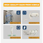 Over The Door Hooks Hanger (White Box)